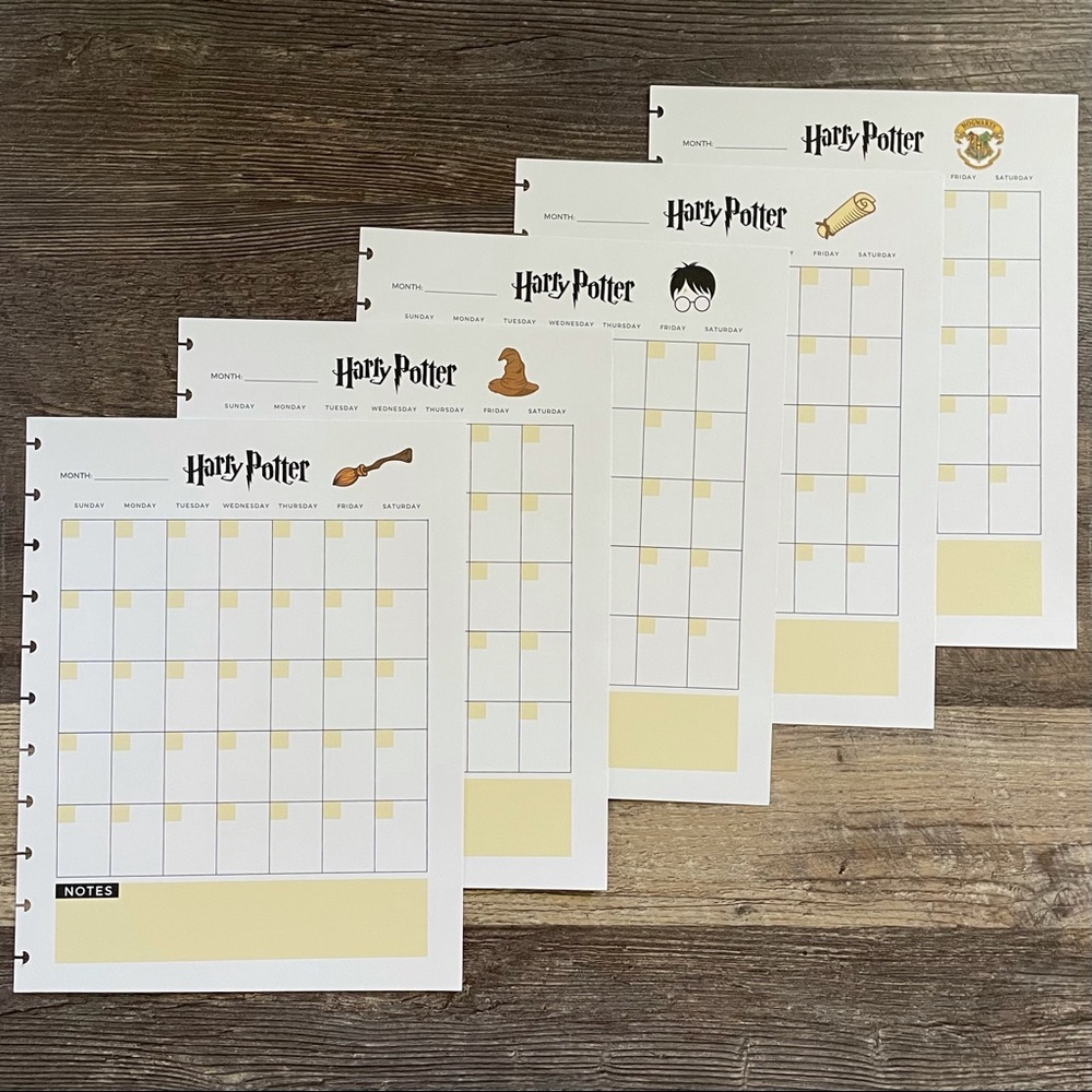 NWT Harry Potter: Happy Planner Calendar: Standard